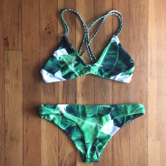 Stone Fox Swim Other - Stone Fox Banana Leaf Bikini Set